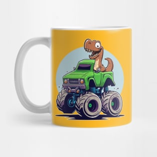 Dinosaur Monster Truck Mug